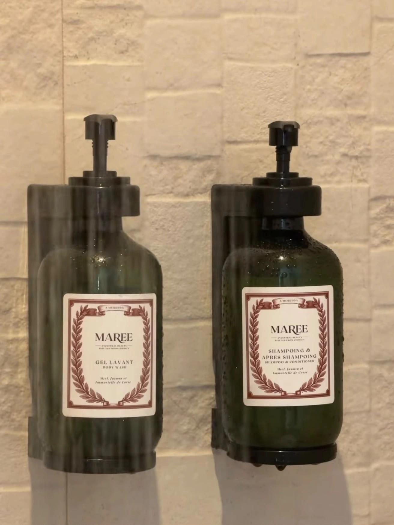 Produits de douche lavant et shampoing maree haircare immortelle